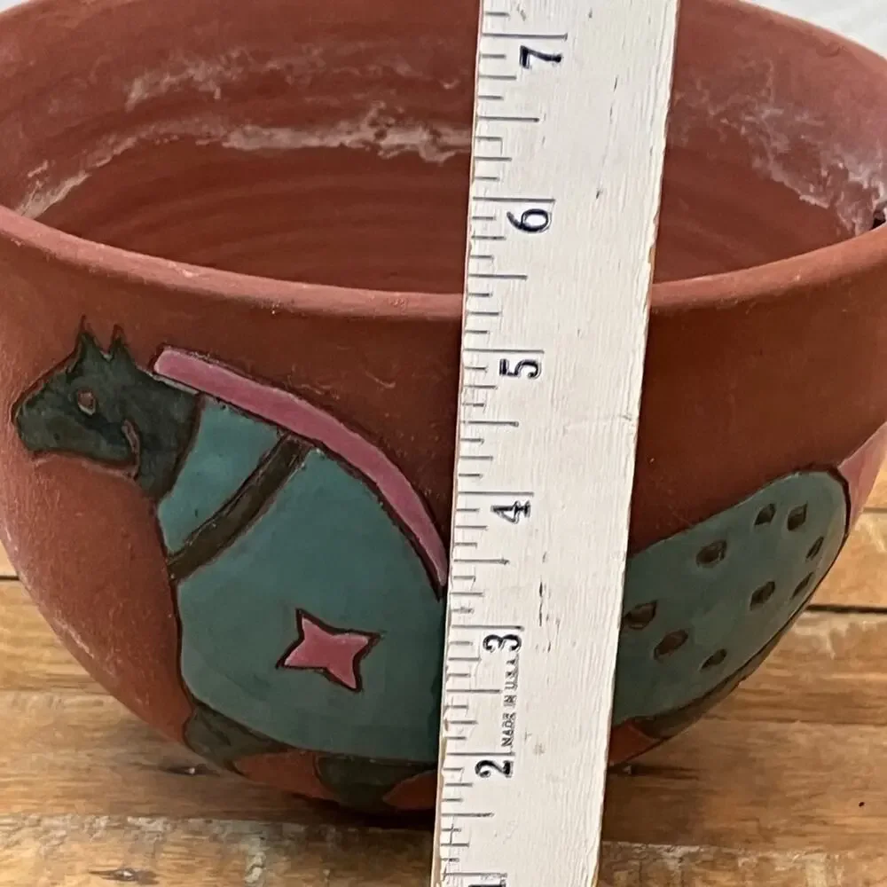 Vtg Glen Lafontaine Art Pottery Pot Planter 5